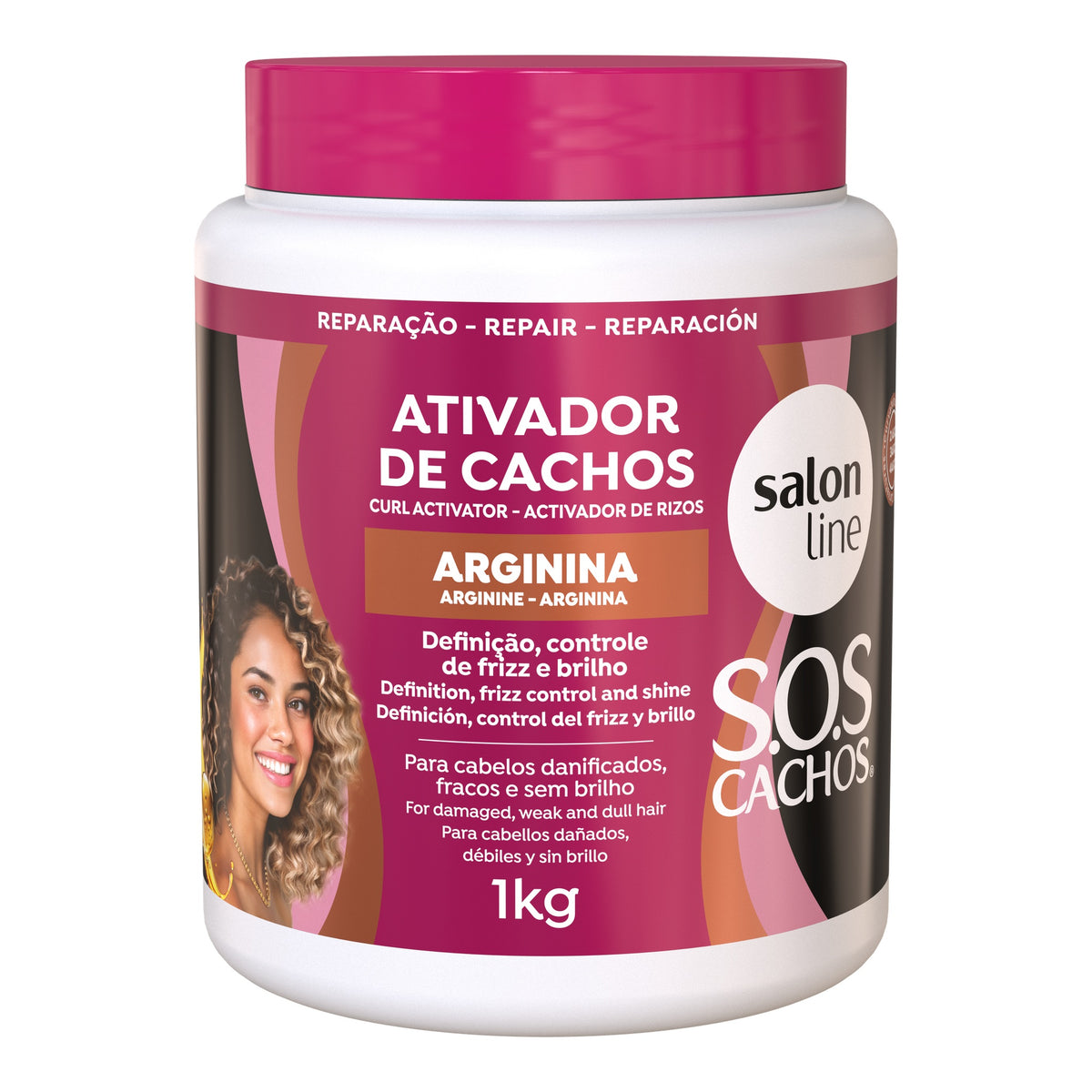 Salon Line SOS Cachos Arginina  Ativador de Cachos 1kg — foto oficial da marca