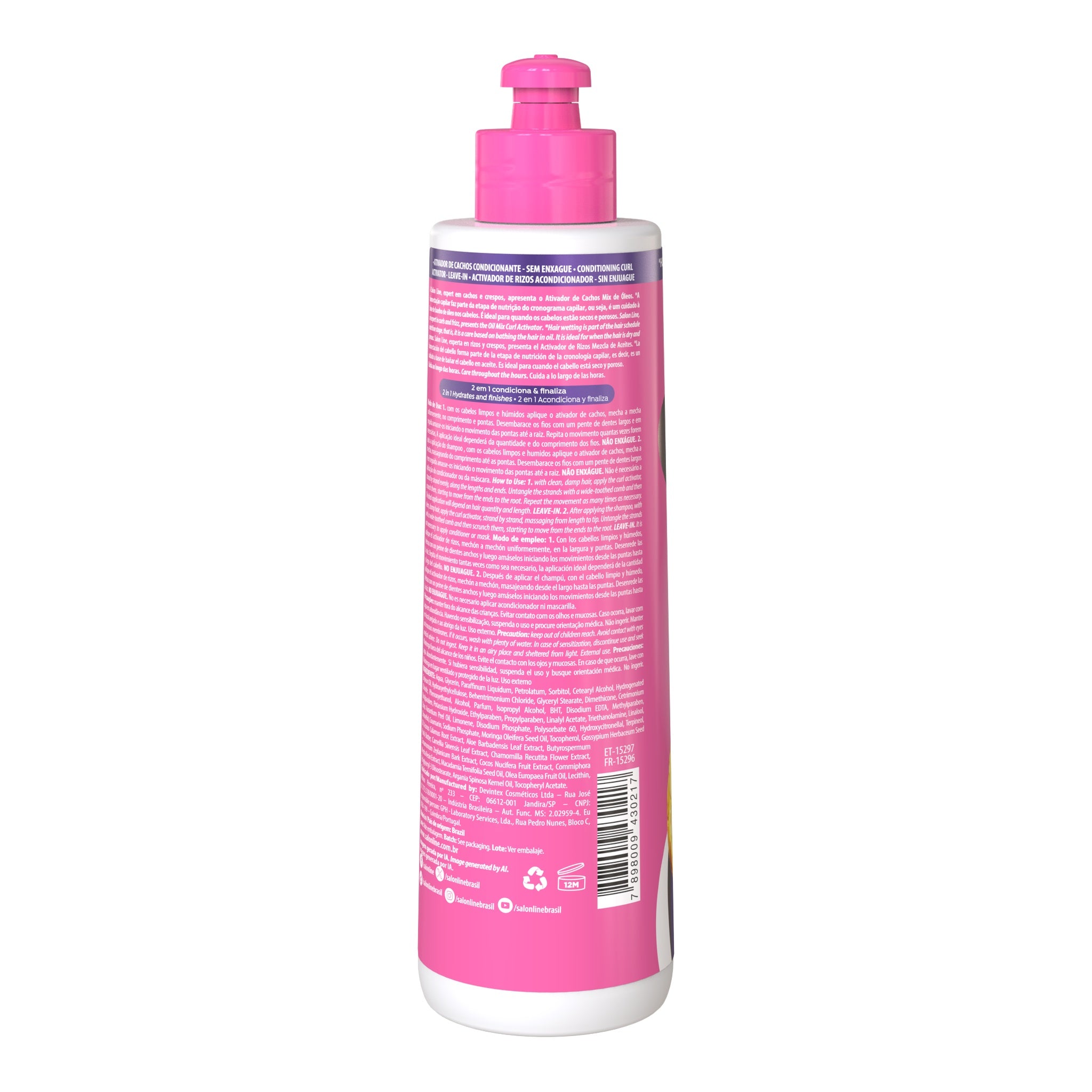 Salon Line SOS Cachos Mix de Óleos Ativador de Cachos 300ml — foto oficial da marca