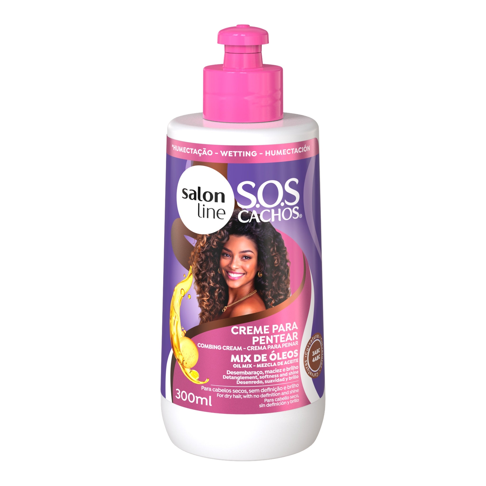 Salon Line SOS Cachos Mix de Óleos Creme Para Pentear 300ml — foto oficial da marca