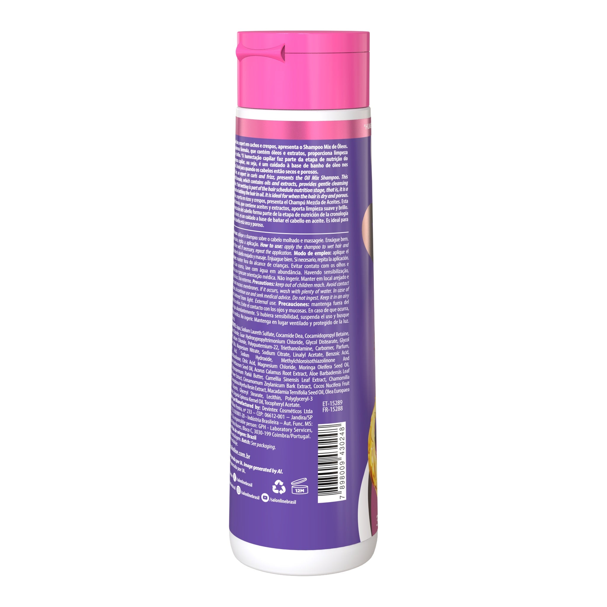 Salon Line SOS Cachos Mix de Óleos Shampoo 300ml — foto oficial da marca