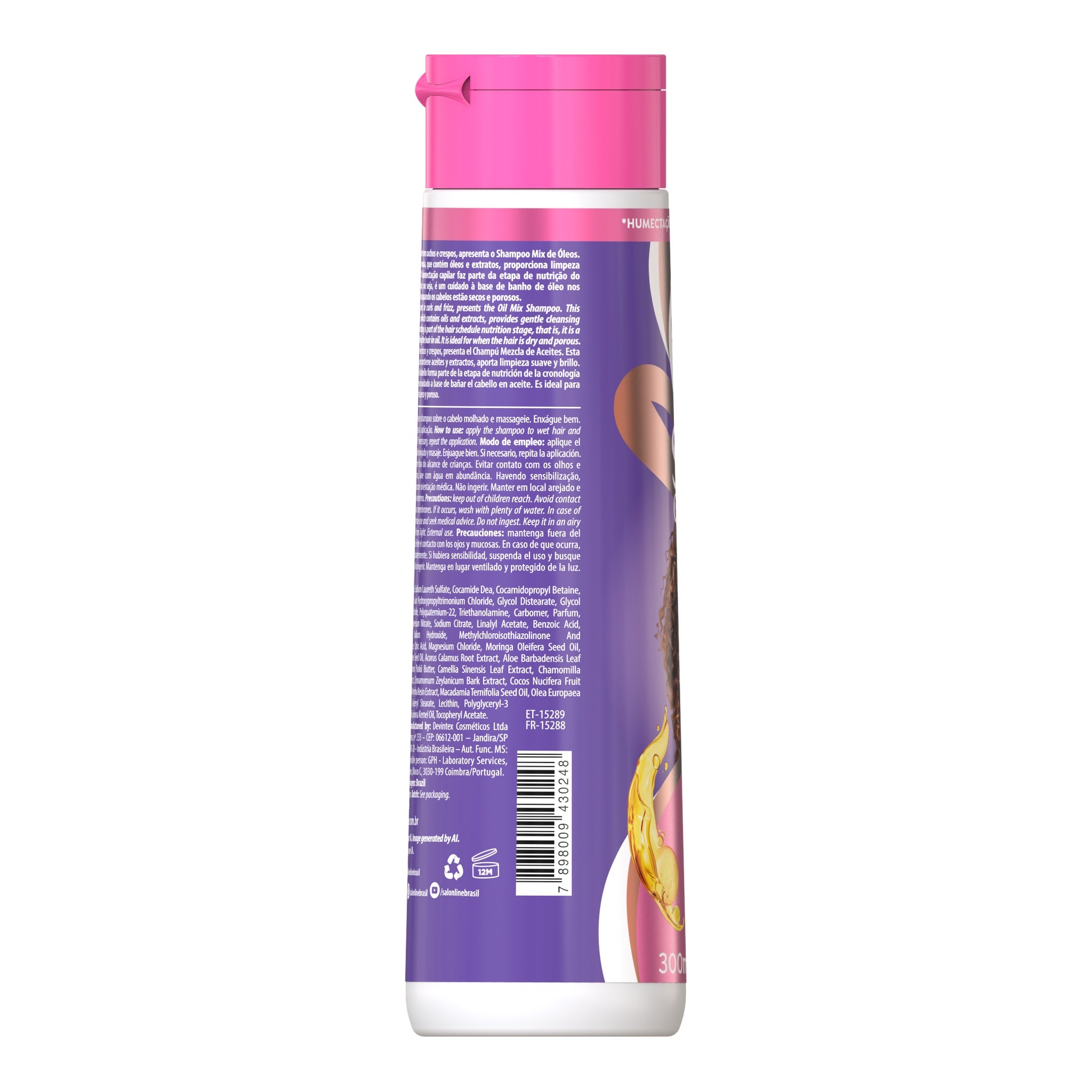 Salon Line SOS Cachos Mix de Óleos Shampoo 300ml — foto oficial da marca