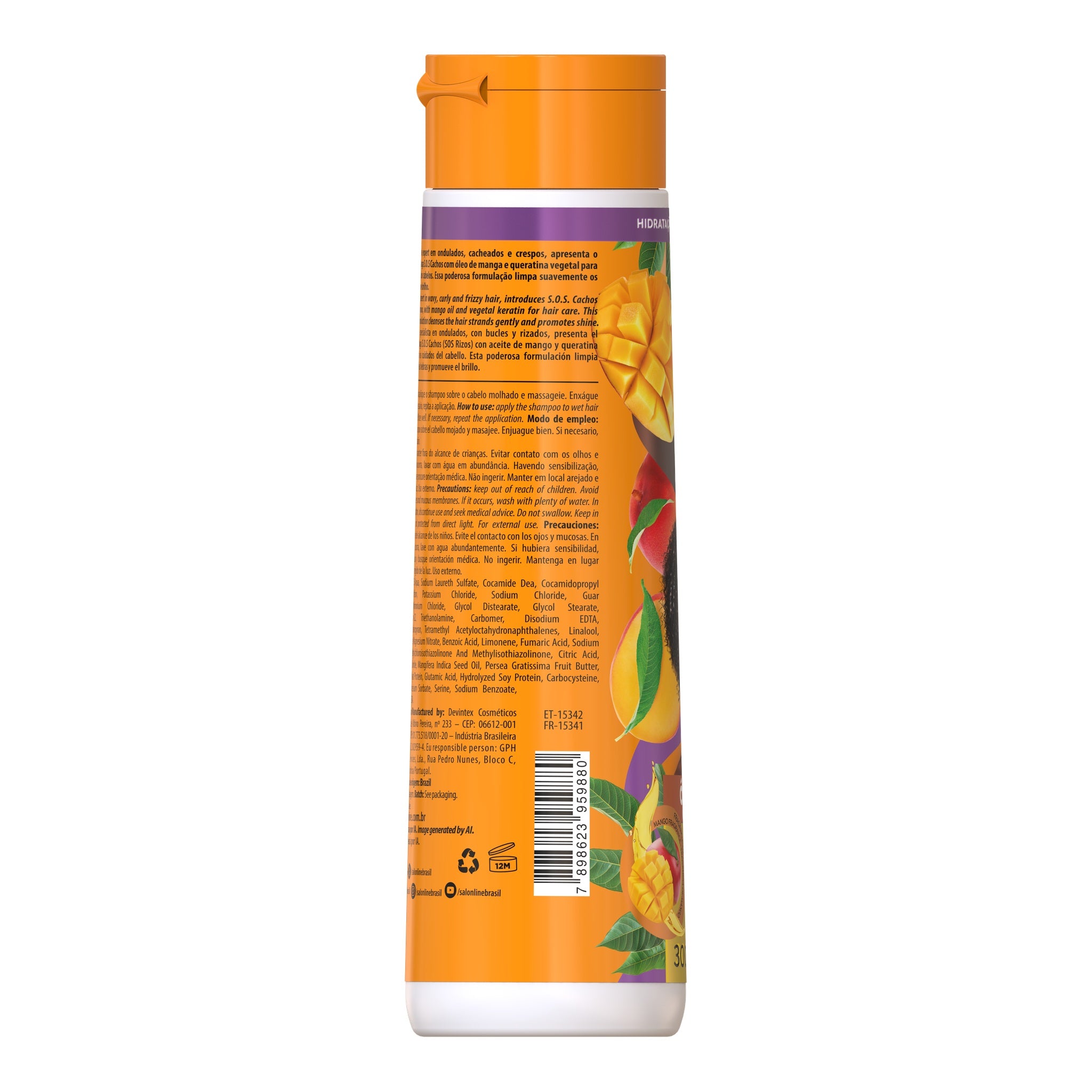 Salon Line SOS Cachos Óleo de Manga Shampoo 300ml — foto oficial da marca