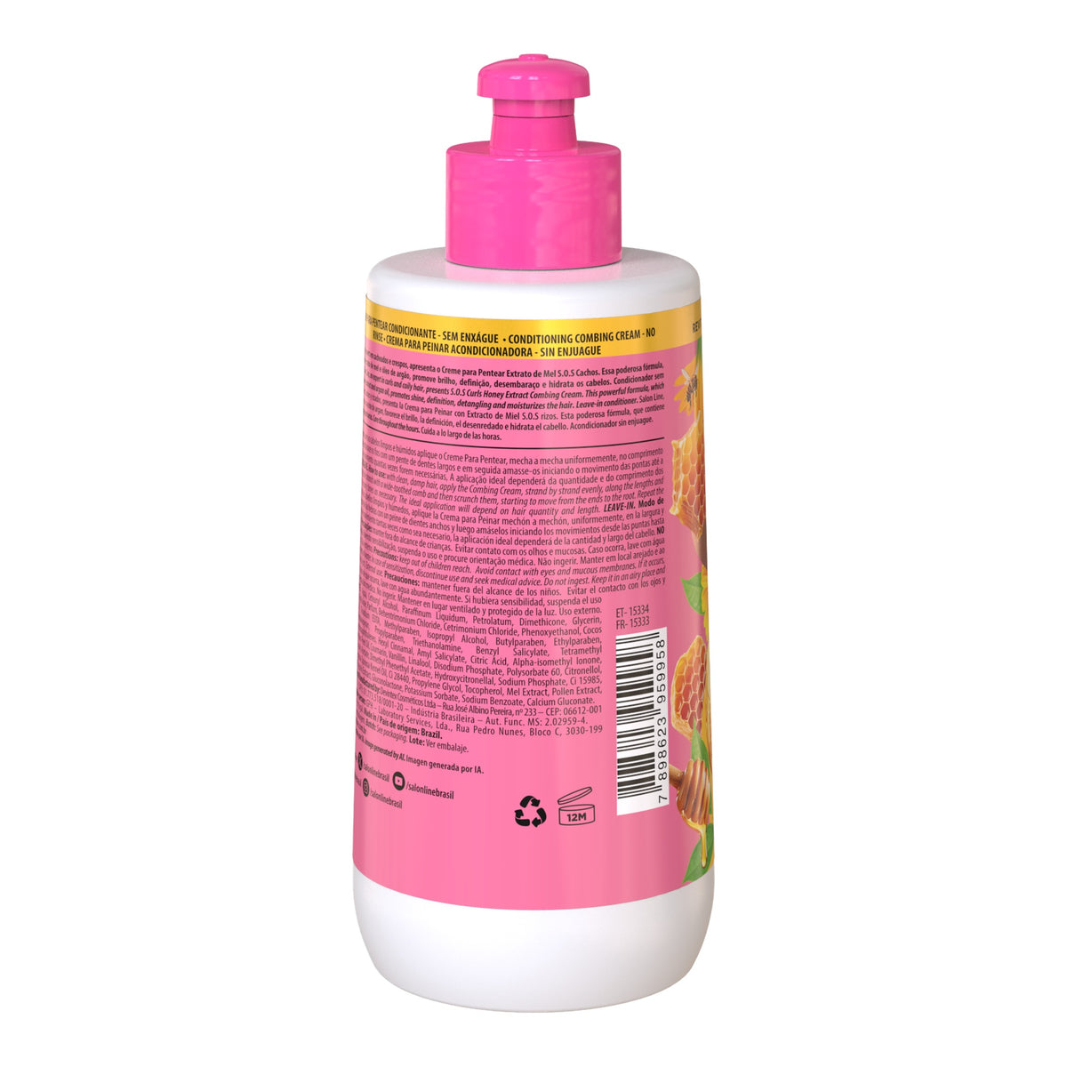 Salon Line SOS Cachos Mel Creme de Pentear 300ml — foto oficial da marca