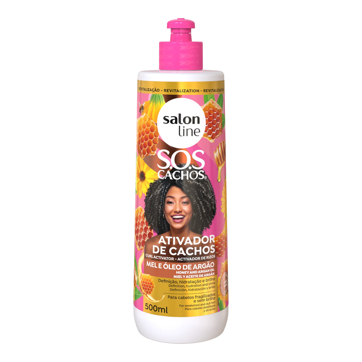 Salon Line SOS Cachos Mel  Ativador de Cachos 500ml — foto oficial da marca