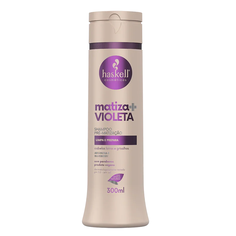Haskell Matiza+ Violeta Shampoo Pré-Matização 300ml - Ilha dos cosméticos