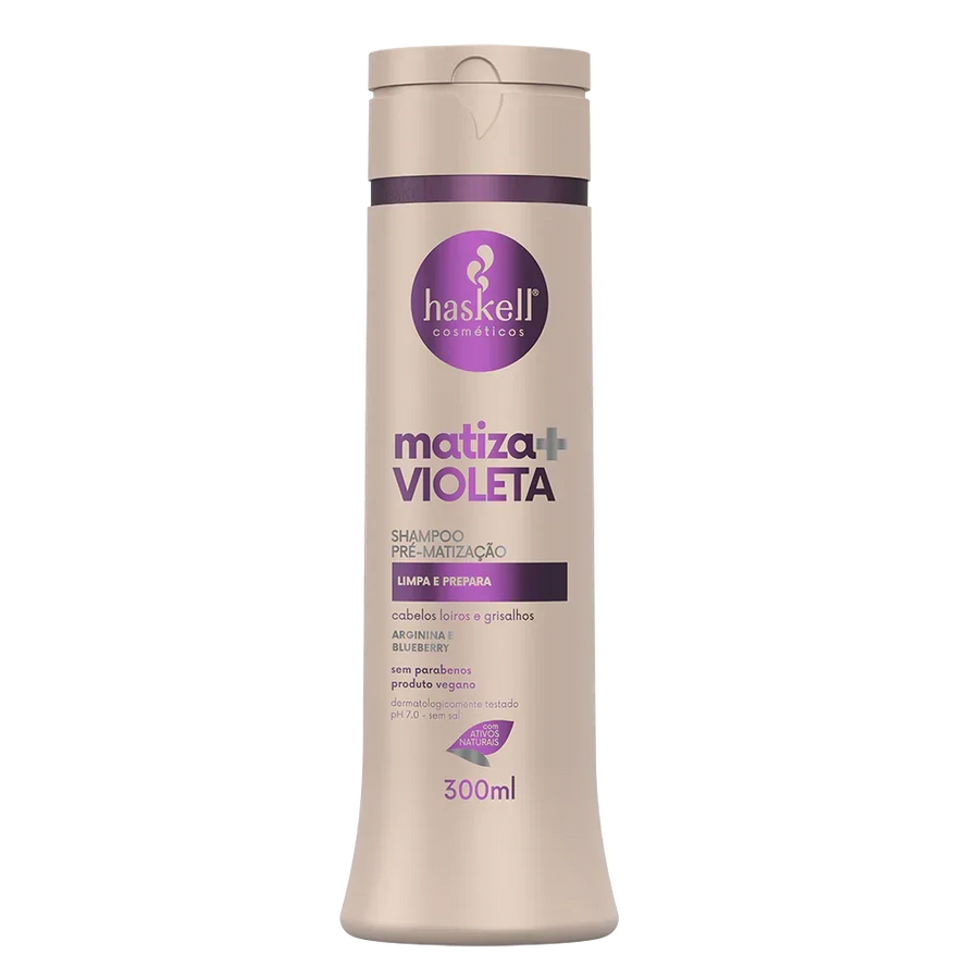 Haskell Matiza+ Violeta Shampoo Pré-Matização 300ml - Ilha dos cosméticos
