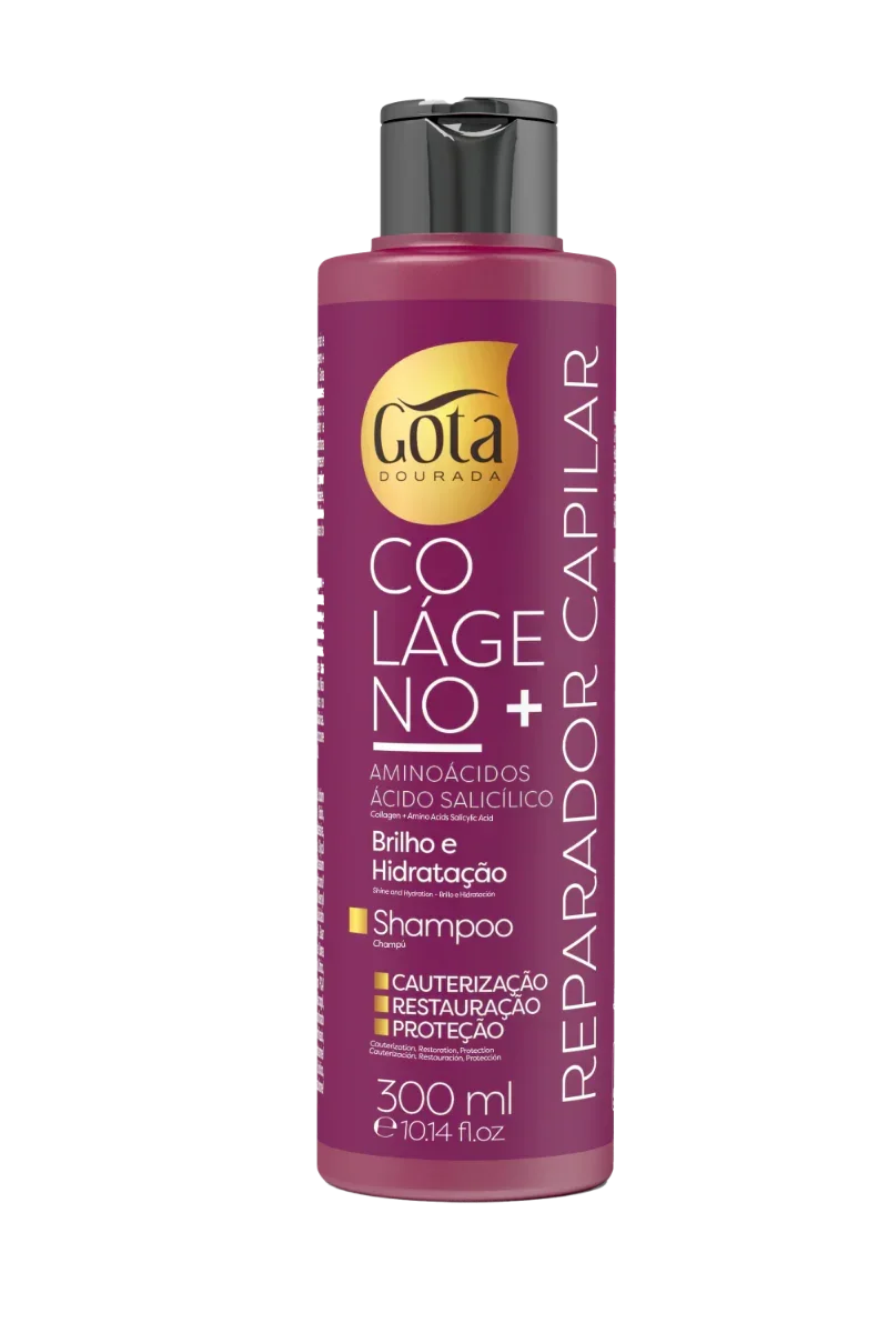 Gota Dourada Colágeno+ Shampoo 300ml - Ilha dos cosméticos