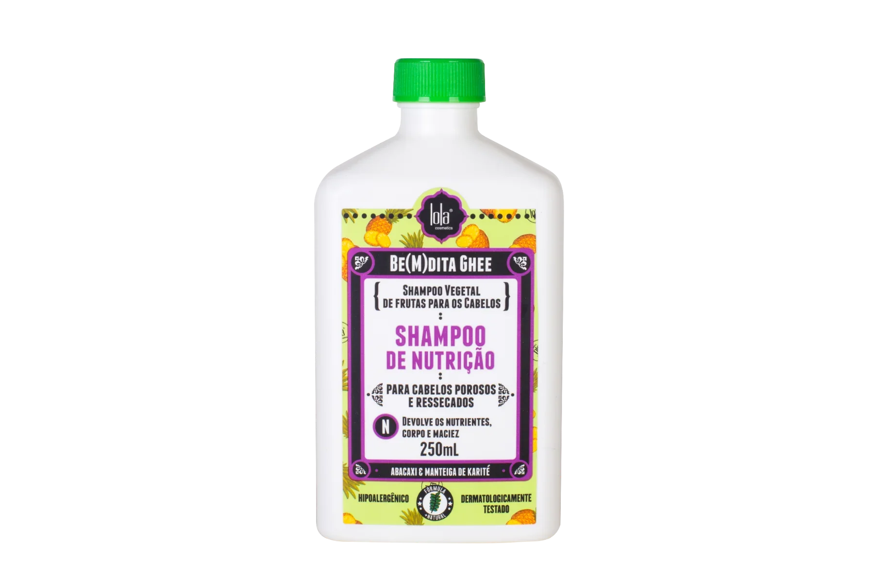 Lola Be(M)Dita Ghee Shampoo Nutrição Abacaxi E Manteiga De karite 250ml - Ilha dos cosméticos