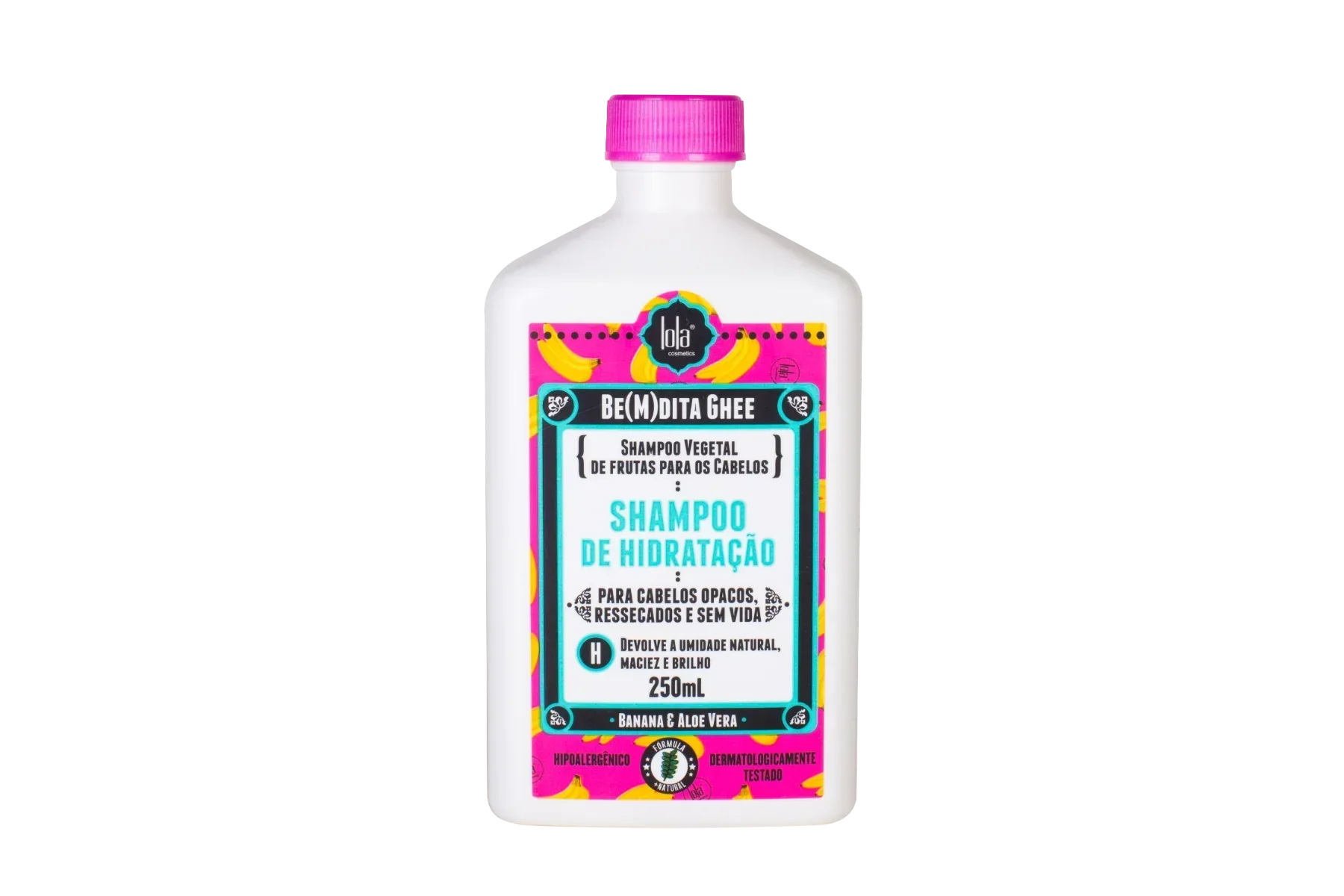 Lola Be(M)Dita Ghee Shampoo Hidratação Banana e Aloe Vera 250ml - Ilha dos cosméticos