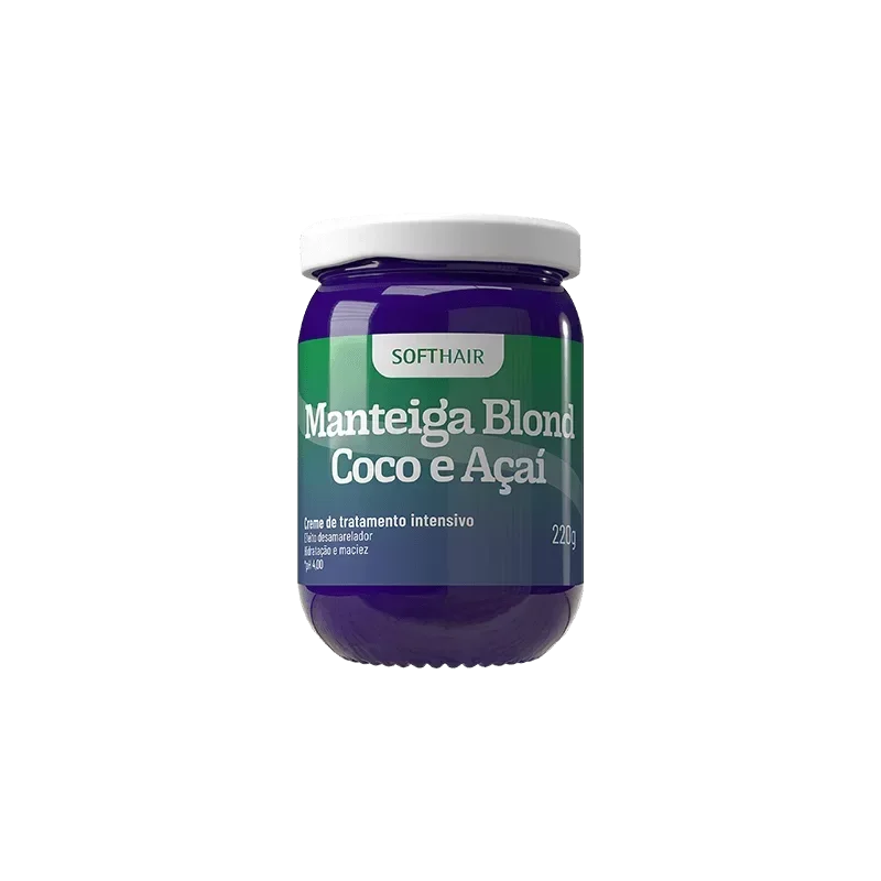 Soft Hair Manteiga Blond Coco e Açaí 220g - Ilha dos cosméticos