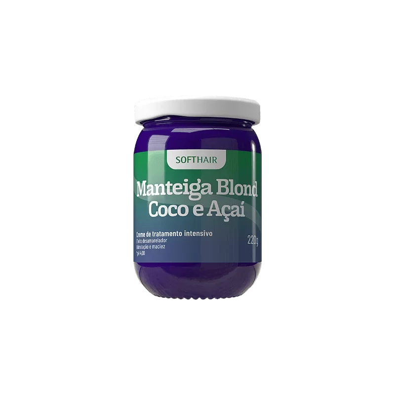 Soft Hair Manteiga Blond Coco e Açaí 220g - Ilha dos cosméticos