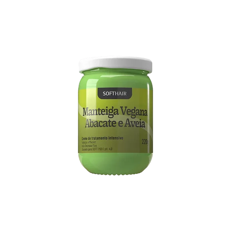 Soft Hair Manteiga Vegana Abacate e Aveia 220g - Ilha dos cosméticos