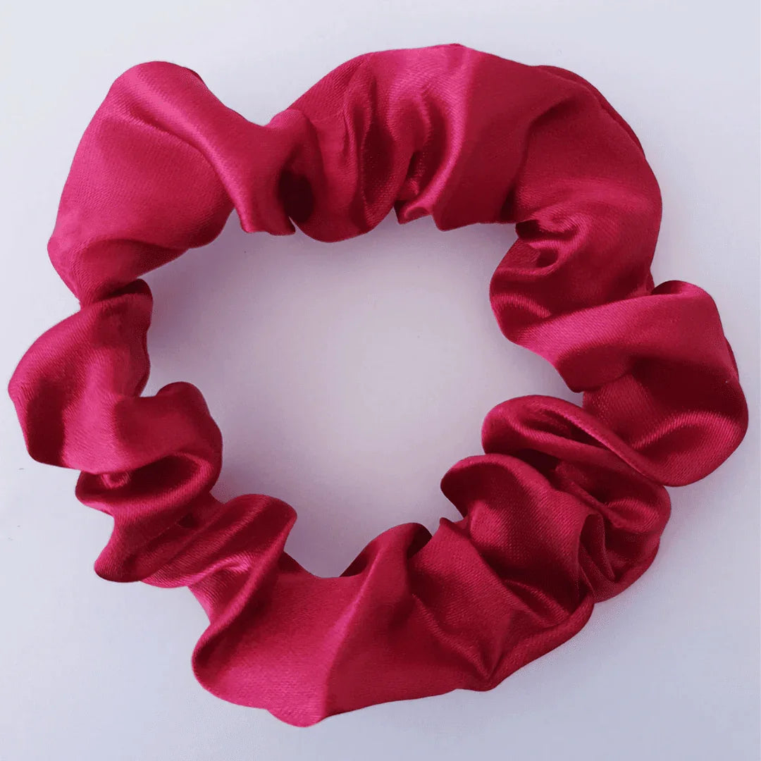 Soulta Scrunchie de Cetim Anti Frizz Bordo
