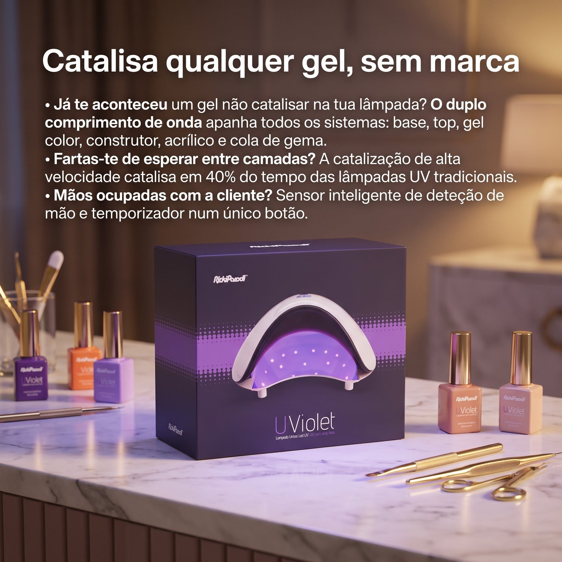 RickiParodi UViolet — anúncio